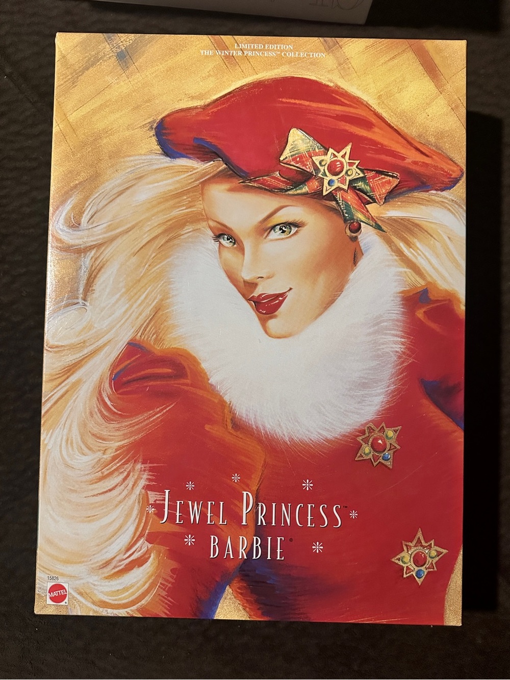 Jewel Princess Barbie Doll from the 1996 Winter Princess Collection by Mattel